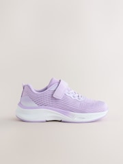 Lilac Purple Wide Fit (G) Elastic Lace-Up Trainers - Image 2 of 6