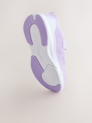 Lilac Purple Wide Fit (G) Elastic Lace-Up Trainers - Image 5 of 6