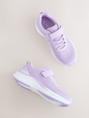 Lilac Purple Wide Fit (G) Elastic Lace-Up Trainers - Image 6 of 6
