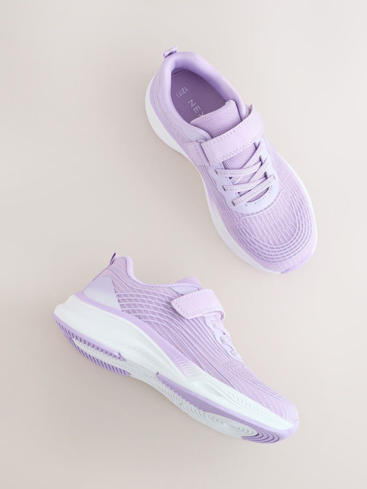 Lilac Purple Wide Fit (G) Elastic Lace-Up Trainers - Image 6 of 6 Lilac Purple Wide Fit (G) Elastic Lace-Up Trainers - Image 6 of 6
