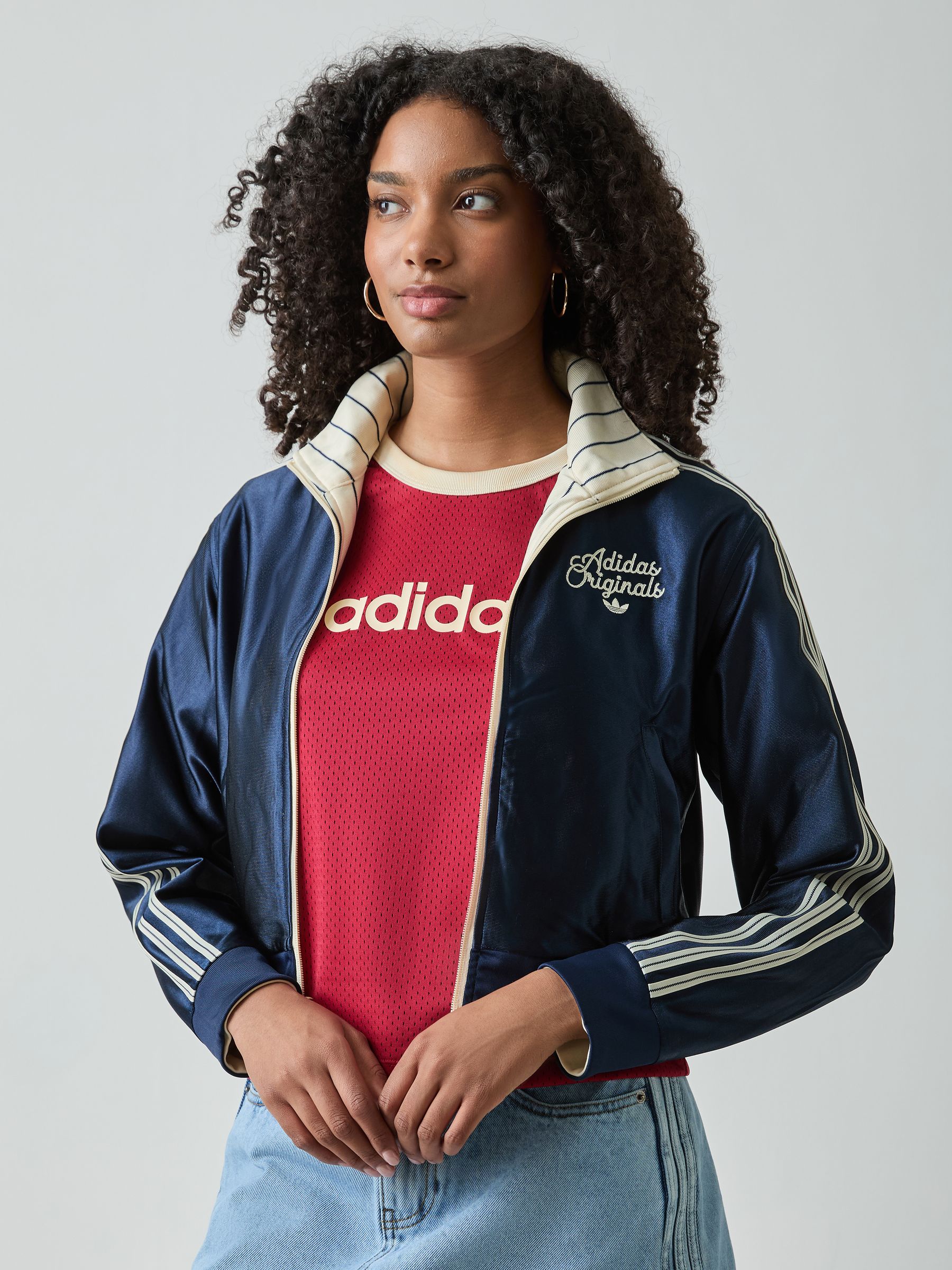 Buy adidas Originals Cream Reversible Firebird Track Jacket from