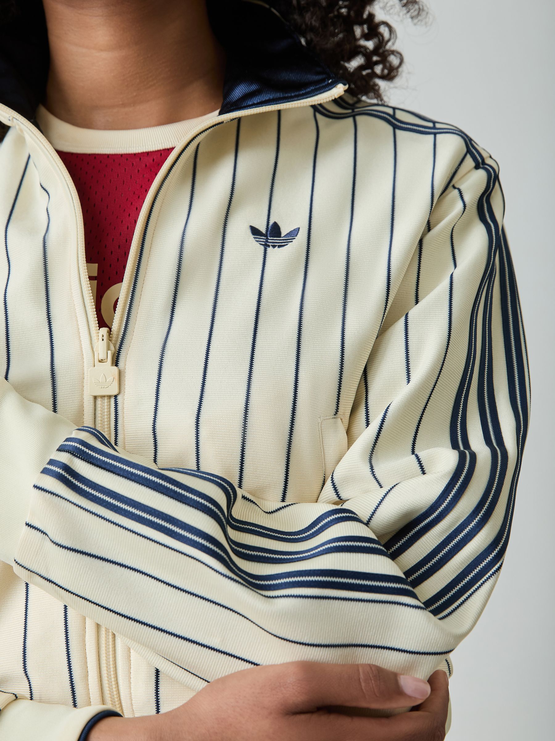 Buy adidas Originals Cream Reversible Firebird Track Jacket from