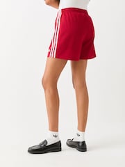 adidas Originals Red/White Firebird Shorts - Image 3 of 5