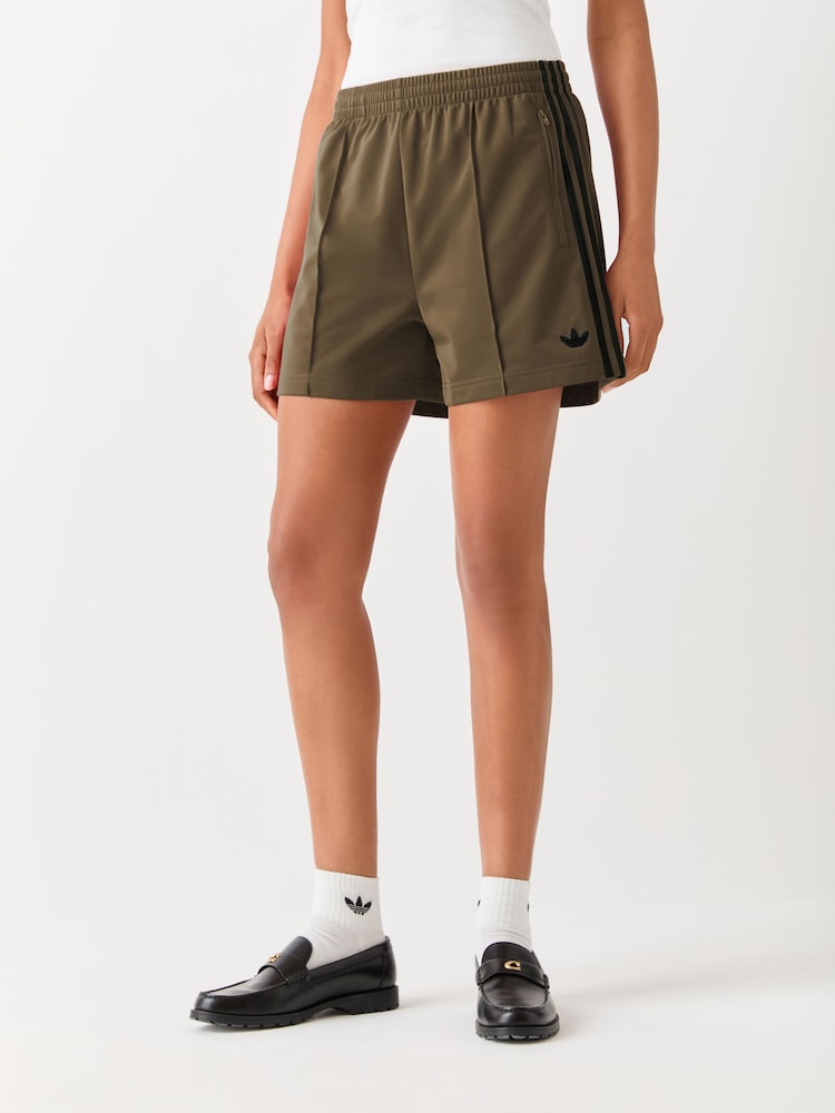 adidas Originals Beige Firebird Shorts - Image 1 of 5 adidas Originals Beige Firebird Shorts - Image 1 of 5