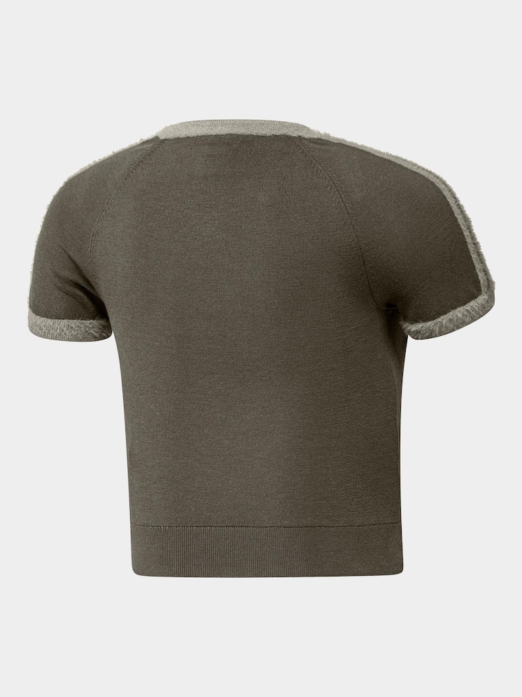adidas Originals Brown Knit T-Shirt - Image 2 of 2