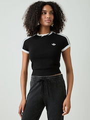 adidas Originals Black Knit T-Shirt - Image 1 of 4