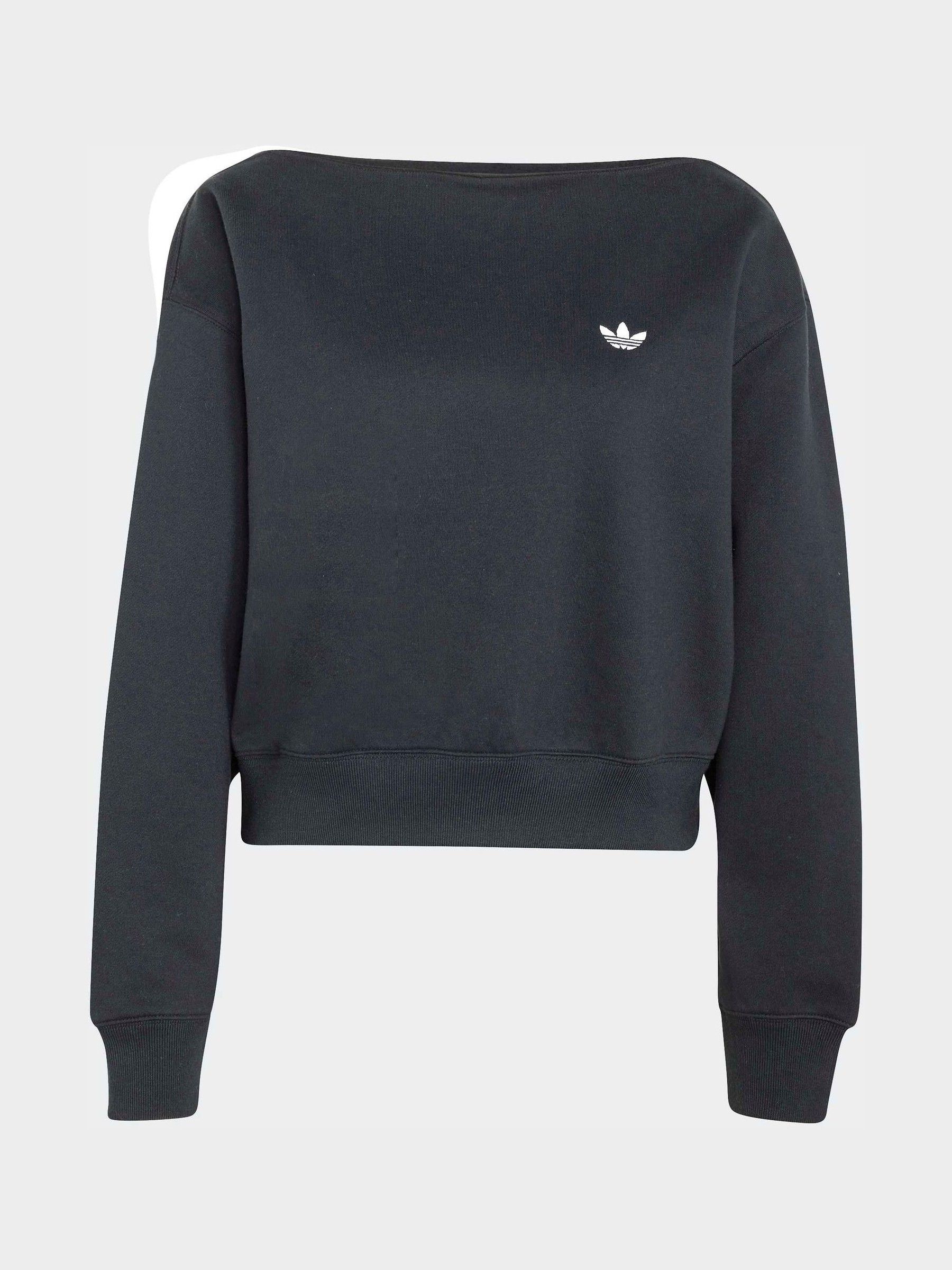 Buy adidas Originals Black Essentials Crew Neck Sweat Top from
