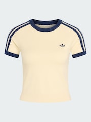 adidas Originals Cream Knit T-Shirt - Image 5 of 5