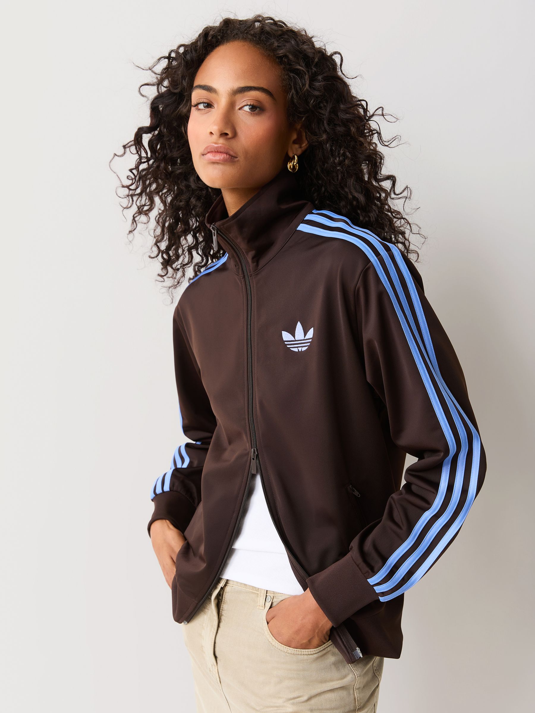 Buy adidas Originals Brown Firebird Loose Track Top from Next USA