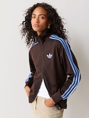 adidas Originals Brown Firebird Loose Track Top - Image 1 of 4