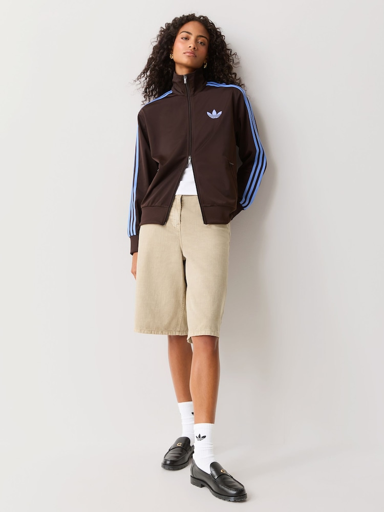 adidas Originals Brown Firebird Loose Track Top - Image 2 of 4 adidas Originals Brown Firebird Loose Track Top - Image 2 of 4