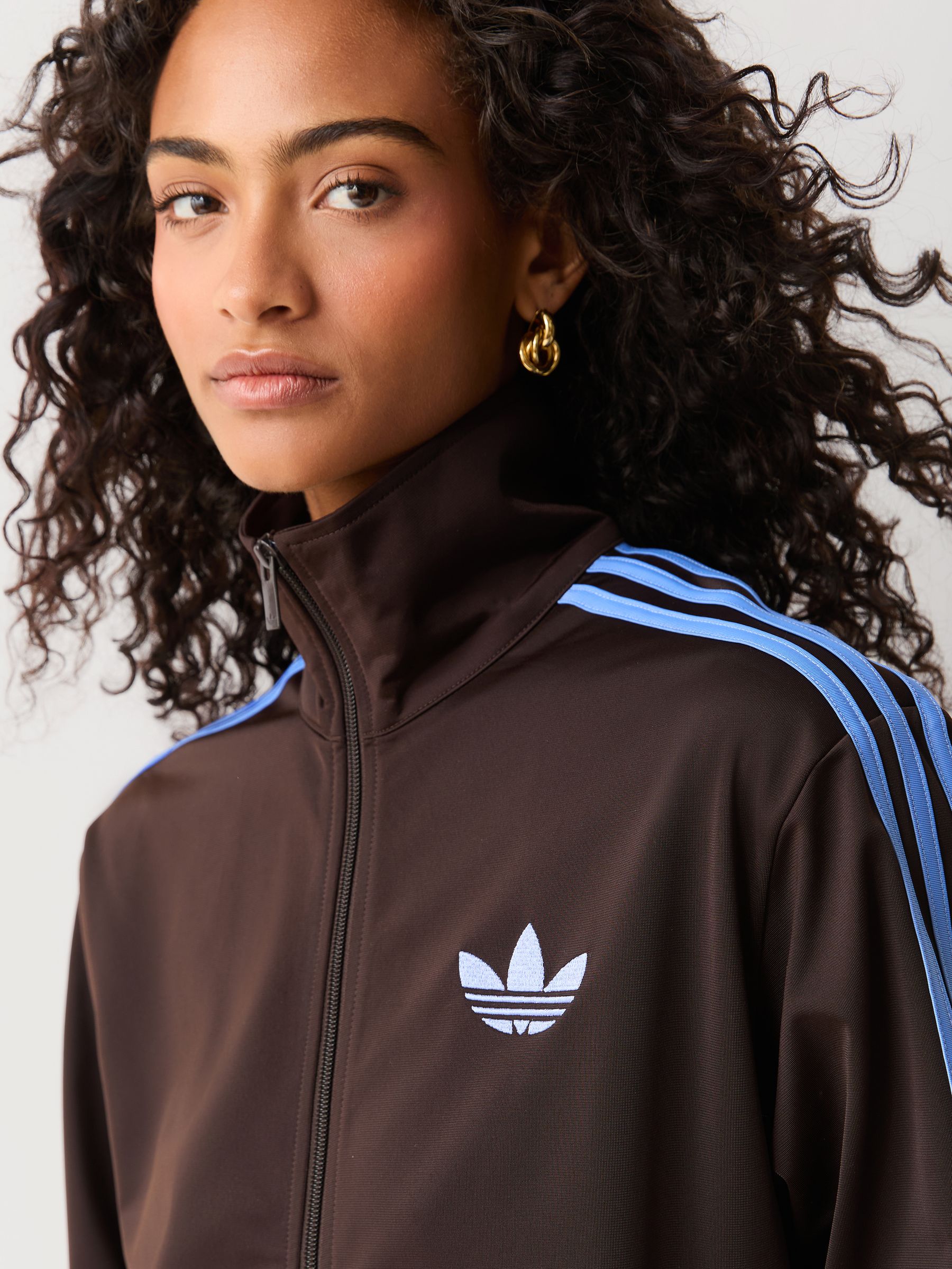 アディダス FIREBIRD LOOSE TRACK TOP XXL Comprar Castanho - Jaqueta esportiva Adidas Original Firebird