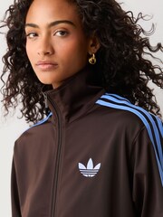adidas Originals Brown Firebird Loose Track Top - Image 4 of 4