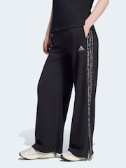 Schwarz/Animalprint - adidas 3-Stripes French Terry Joggers - Bild 2 von 6