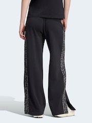 Schwarz/Animalprint - adidas 3-Stripes French Terry Joggers - Bild 3 von 6