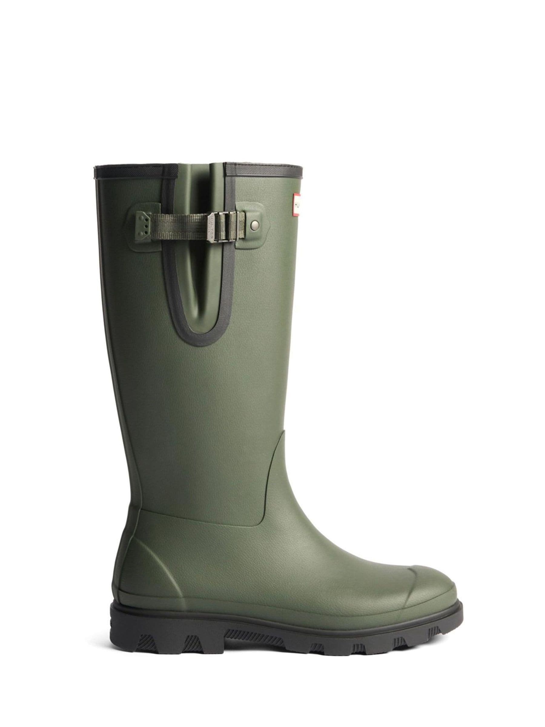 Hunter Men's Green Field Downpour Adjustable Boots