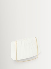 Loeffler Randall White Brit Pleated Clutch - Image 2 of 5