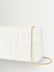 Loeffler Randall White Brit Pleated Clutch - Image 4 of 5