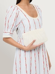 Loeffler Randall White Brit Pleated Clutch - Image 5 of 5