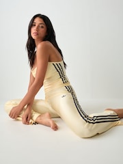 adidas Originals Cream Sport Superstar Full Length Leggings - Image 3 of 12