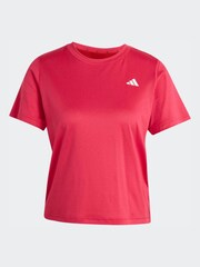 adidas Dark Pink Workout Essentials Crew Neck T-Shirt - Image 1 of 1