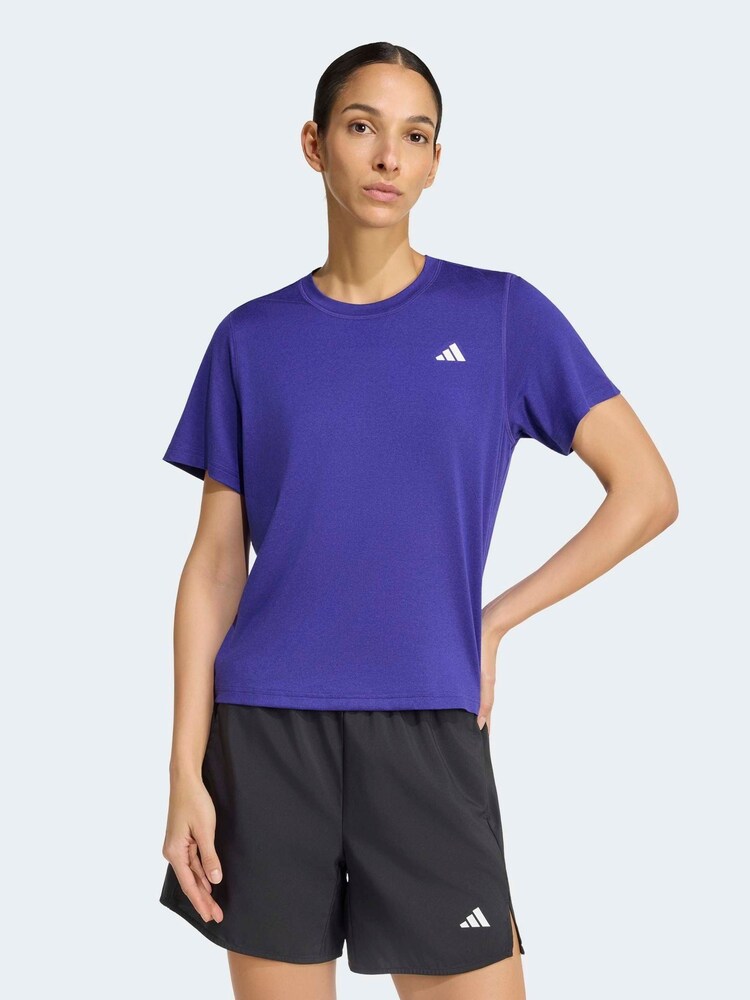 adidas Dark Purple Workout Essentials Crew Neck T-Shirt - Image 1 of 7