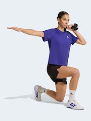 adidas Dark Purple Workout Essentials Crew Neck T-Shirt - Image 3 of 7