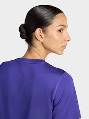 adidas Dark Purple Workout Essentials Crew Neck T-Shirt - Image 6 of 7