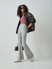 adidas Originals Grey Essentials Flared Leggings - Image 2 of 5