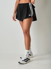 adidas Originals Black Sports Ruffle Training Shorts - Image 1 of 7