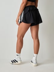 adidas Originals Black Sports Ruffle Training Shorts - Image 4 of 7