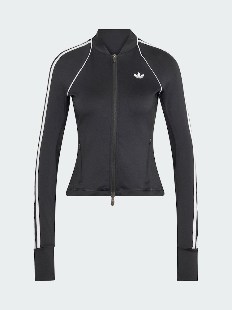 adidas Black x Originals 3-Stripes Full Zip Training Top - Image 5 of 5