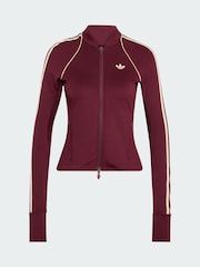 adidas Maroon Red x Originals 3-Stripes Full Zip Training Top - Image 7 of 7