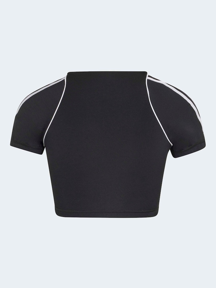 adidas Black x Originals Sports Cropped T-Shirt - Image 6 of 6 adidas Black x Originals Sports Cropped T-Shirt - Image 6 of 6