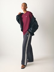 adidas Originals Maroon Red Essentials Oversized T-Shirt - Image 4 of 5