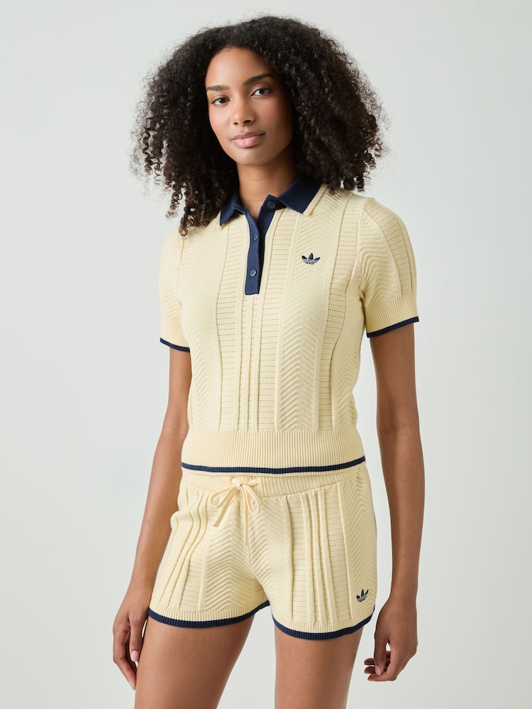 adidas originals Cream Polo Shirts - Image 1 of 4 adidas originals Cream Polo Shirts - Image 1 of 4