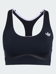 adidas Black x Originals Mid Support Training Bra - Image 1 of 6