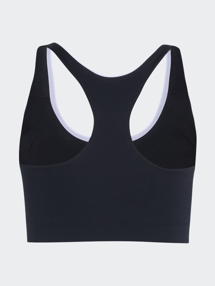 adidas Black x Originals Mid Support Training Bra - Image 2 of 6