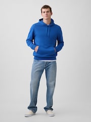 Gap Blue Relaxed Mini-Logo Hoodie - Image 3 of 4