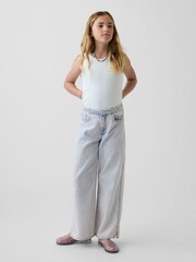 Gap Blue High Waisted Easy Horseshoe Jeans (5-13yrs) - Image 3 of 5