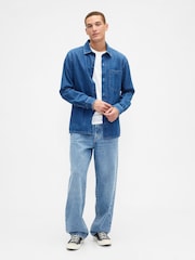 Hvit - Gap Everyday Soft Mini Logo T-skjorte - Bilde 3 av 4