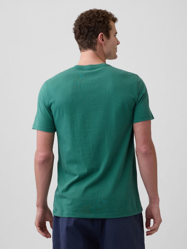 Gap Green Everyday Soft Logo T-Shirt - Image 2 of 5