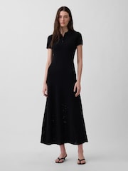 Gap Pointelle Polo Maxi Stickad Klänning - Bild 1 av 4