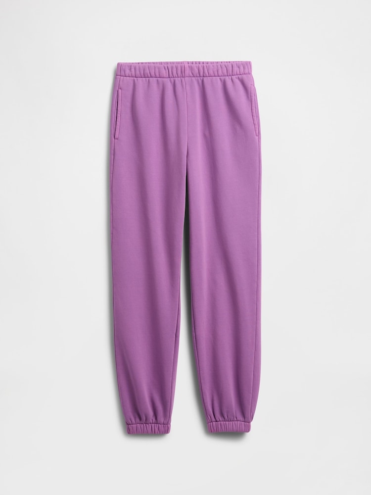 Gap Purple Relaxed Fleece Joggers (4-13yrs) (4-13yrs) - Image 1 of 3