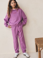Morado - Pantalones de chándal relajados de forro polar de Gap (4-13 años) (4-13 años) - Imagen 5 de 8