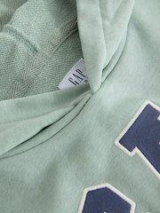 Gap Kids Relaxed Gap Logo French Terry Hoodie (4-13yrs) - Imaginea 4 din 5
