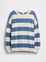 Gap Blue stripe Oversized Longline Jumper (4-13yrs) - Image 4 of 5