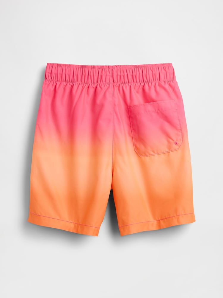 Gap Red 5 inch Recycled Swim Trunk (4-13yrs) (4-13yrs) - Image 2 of 3