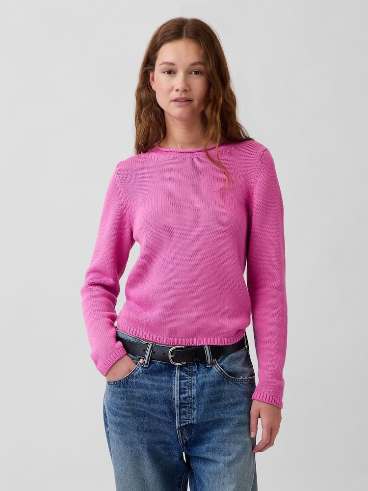 Gap Pink Rolled-Neck Jumper - Image 1 of 5