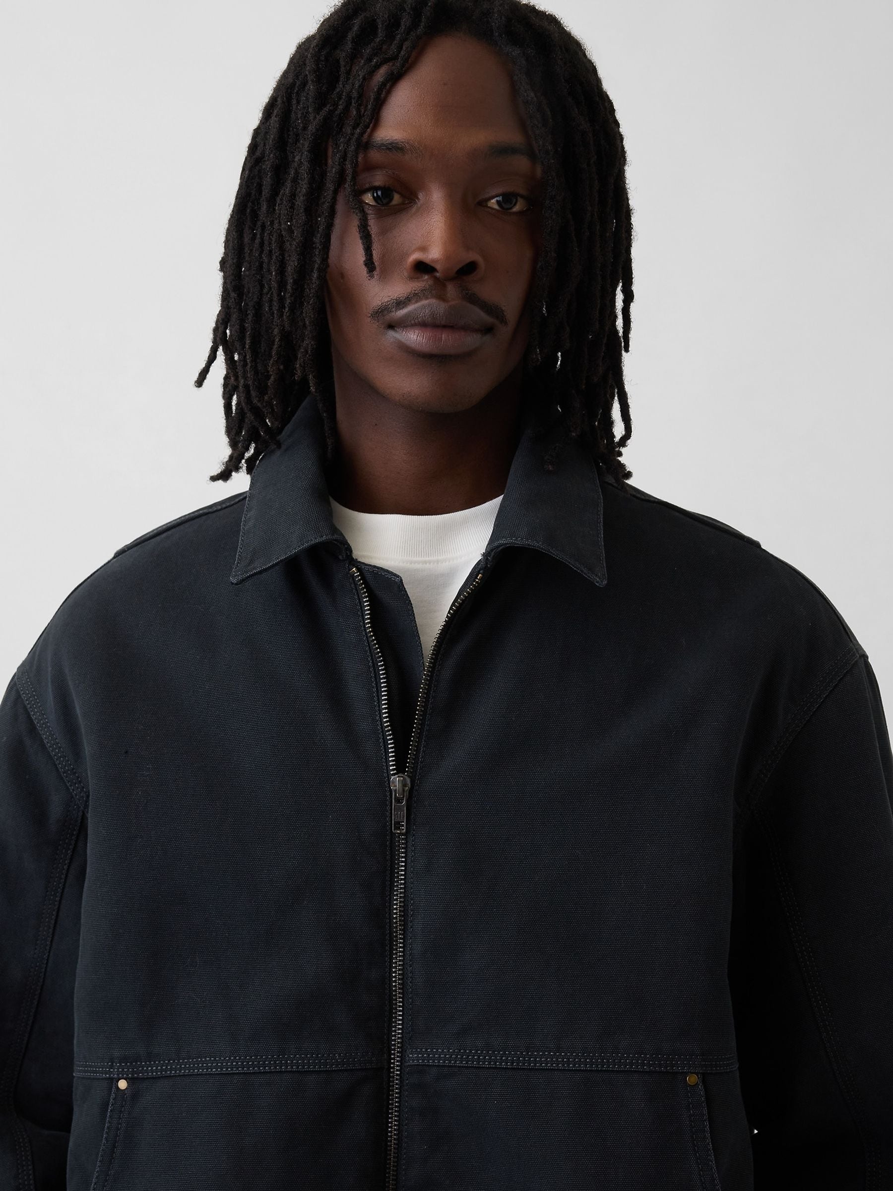 Buy Gap Black Canvas Bomber Jacket from Next Ireland